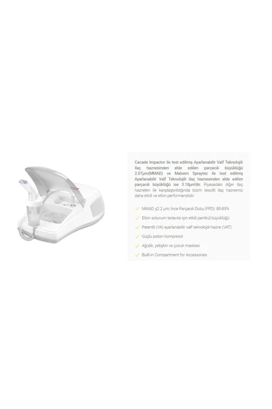 medikaltec Nebulizatör Maskesi ve Seti Buhar İlaç Nebulizatör Cihazı - 1