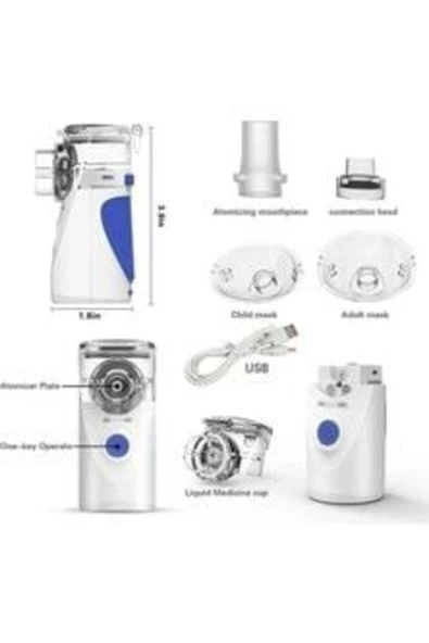 medikaltec AC-4020 Taşınabilir Mesh Nebulizatör Çok Hafif Süper Sessiz + AC-9270 Dijital Temassız Ateş Ölçer ürün görseli