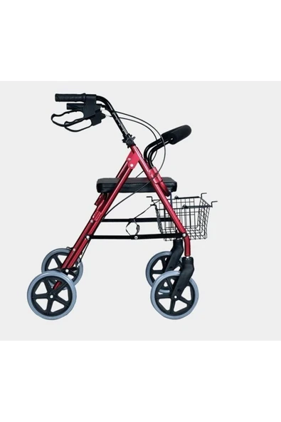 medikaltec Leo 347R Oturmalı Rollator Ayak Pedalli - Resim 2