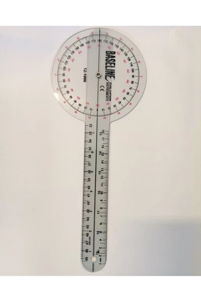 medikaltec Baseline Plastik Gonyometre 360 Derece 30 cm - Resim 2