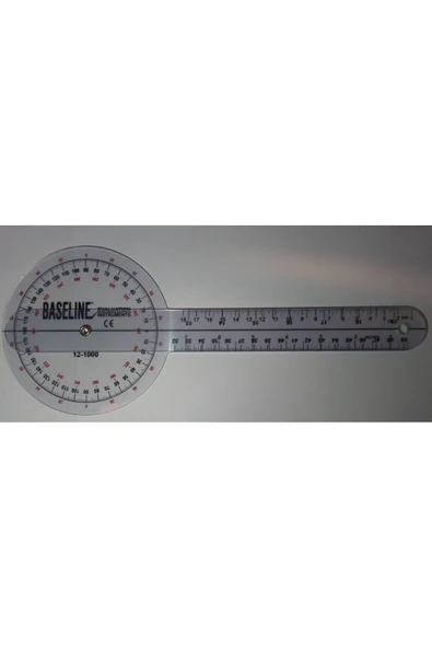 medikaltec Baseline Plastik Gonyometre 360 Derece 30 cm - Resim 3