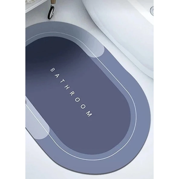 Süper Su Emici Kaymaz Tabanlı Banyo Paspası ( 40*60 )cm