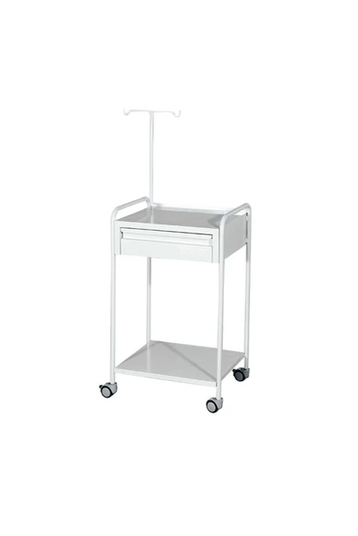 medikaltec Cihaz Arabası Çekmeceli, Askılıklı ürün görseli