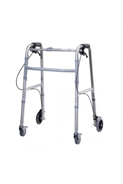 medikaltec A-1022 Walker Dört Tekerlekli Frenli Katlanır Yürüteç ürün görseli
