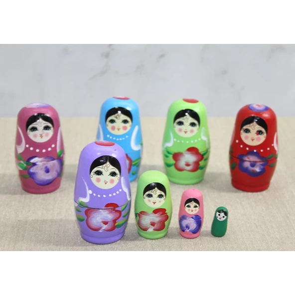 4'lü Ahşap Matruşka Alk3814