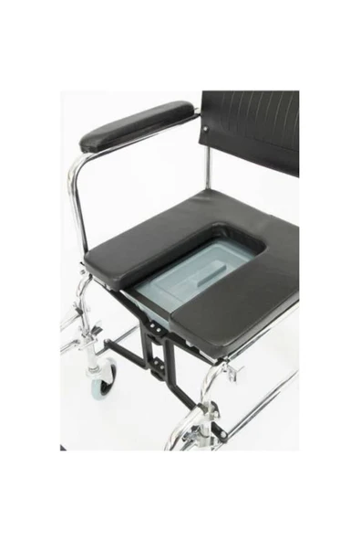 medikaltec W689 Klozetli Tuvaletli Duş Banyo Wc Hasta Sandalyesi - Resim 3