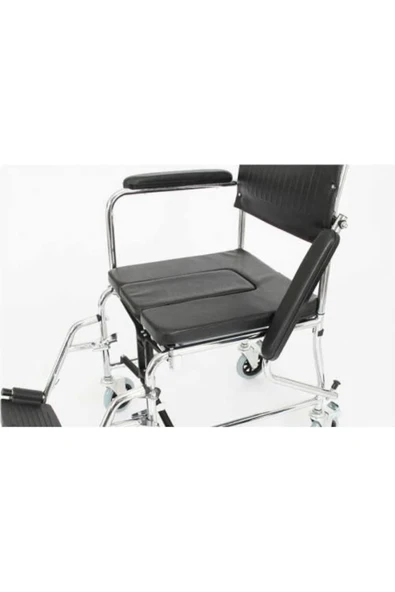 medikaltec W689 Klozetli Tuvaletli Duş Banyo Wc Hasta Sandalyesi - Resim 2