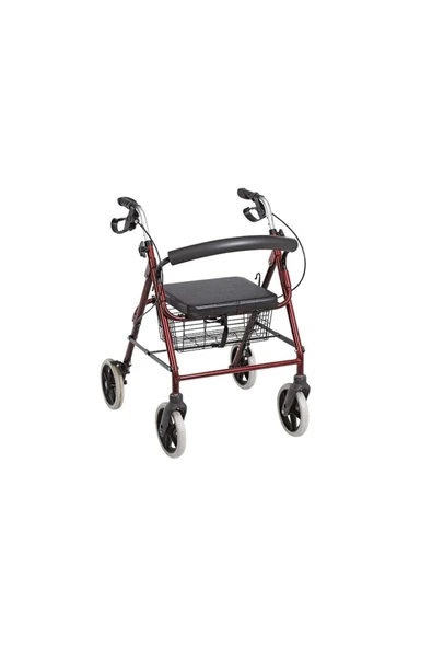 medikaltec Poylin P580 Ekonomik Rollatör Fren Sistemi Oturaklı Sepetli ürün görseli
