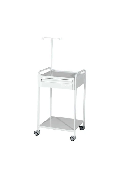 medikaltec E-233a - Cihaz Arabası Çekmeceli Serum Askılıklı ürün görseli 1