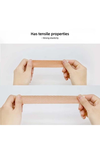 medikaltec Kinesiyoloji Bandı Yüz V Hattı ve Boyun Gözler Alanı Kaldırma Bant - Resim 3