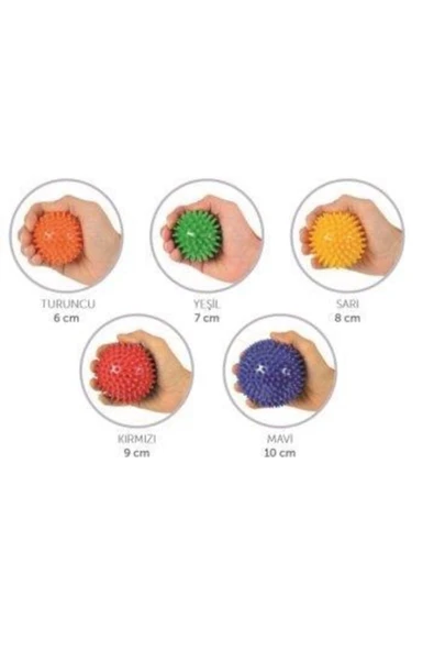 MAXİ El Egzersiz Masaj Ve Duyu Topu, Turuncu Renk 6 cm - Resim 4