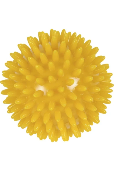 MAXİ El Egzersiz Masaj Ve Duyu Topu, Yumuşak Dikenli Top Sarı Renk 8 Cm - Resim 5