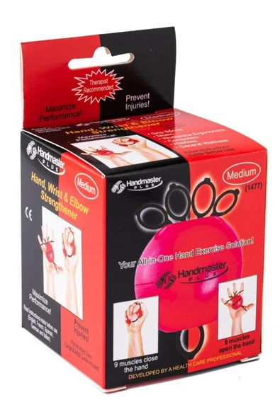 MAXİ Msd Hand Master Plus Parmak Ve El Egzersiz Güçlendirme Kuvvetlendirici kırmızı Renk (orta) - 4