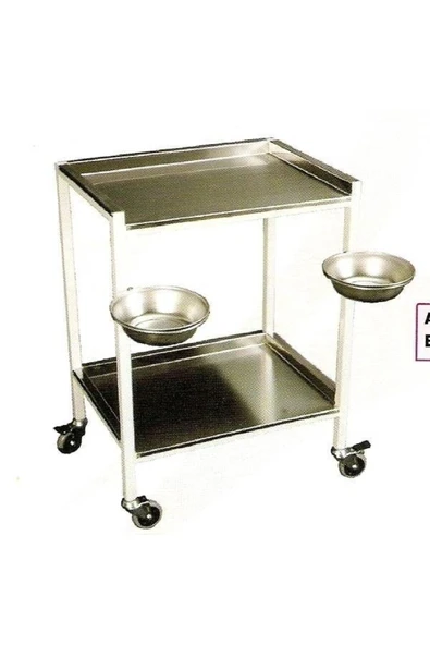 medikaltec Alt Üst Paslanmaz Alet Masası ürün görseli