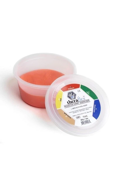 Thera Flex Theraflex Putty El Egzersiz Hamuru Kırmızı Renk (orta) 85 gr