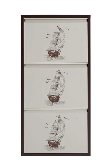 medikaltec 3’lü Metal Ayakkabılık (Kahve-Krem-Gemi) | Dar Alanlar İçin Akıllı Çözüm ürün görseli