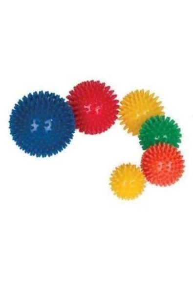 teknotrust Kırmızı El Egzersiz Masaj Ve Duyu Topu, Yumuşak Dikenli Top Kırmızı Renk 9 Cm - Resim 3