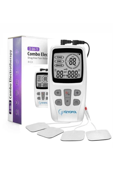 medikaltec Tens Ems Masaj Cihazı Ve Kablolu Yedek Elektrod Tens 8'li ürün görseli