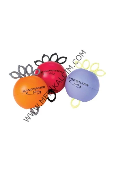 medikaltec Handmaster Plus Egzersiz Topu El Rehabilitasyon Topu Turuncu Sert - 3