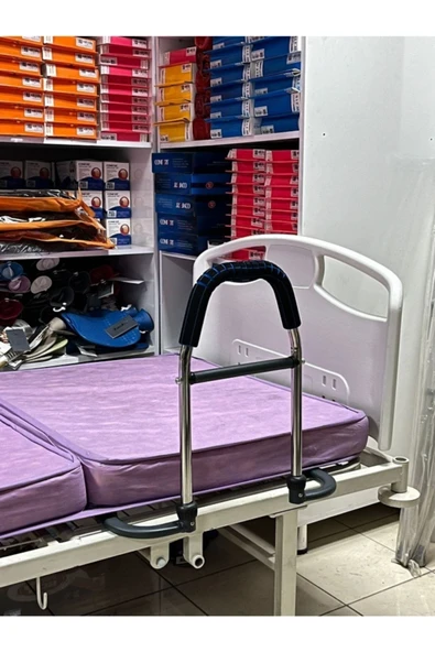 medikaltec Yatak Yanı Tutunma Barı Yatak Destek Barı - Resim 3