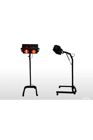 medikaltec Mat Siyah İkili Seyyar Enfraruj Lamba ürün görseli