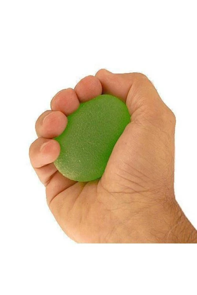 medikaltec Silikon El Egzersiz Topu Yeşil: Hafif Sert - Resim 4