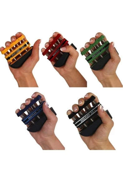 Cando Siyah Dıgı-flex Fınger Exercıser El Parmak Egzersiz Yayı (siyah) - Resim 3