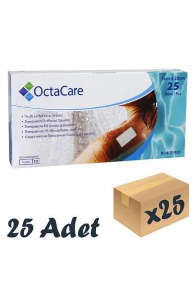 medikaltec Şeffaf Pedli Su Geçirmez Yara Örtüsü 5 CM x 7.5 CM 25 Adet Steril Tekli Paket ürün görseli