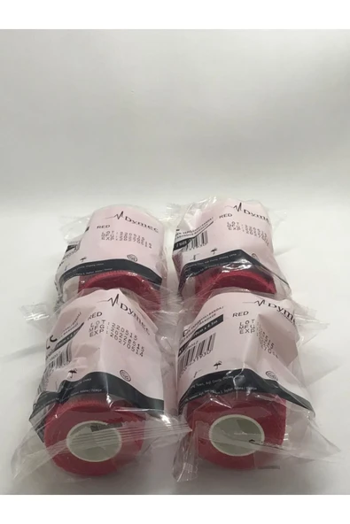 medikaltec Kendinden Yapışkanlı Bandaj Kırmızı Ebat: 10cm X 4.5m 12 ADET ürün görseli