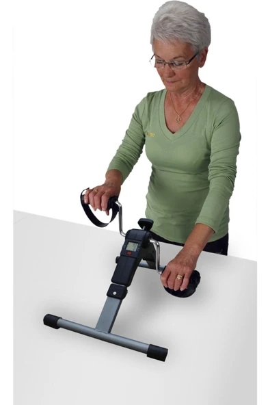 medikaltec Digital Ekranlı Egzersiz Bisikleti , Katlanabilir El Kol Ayak Egzersiz Pedalı - Resim 2