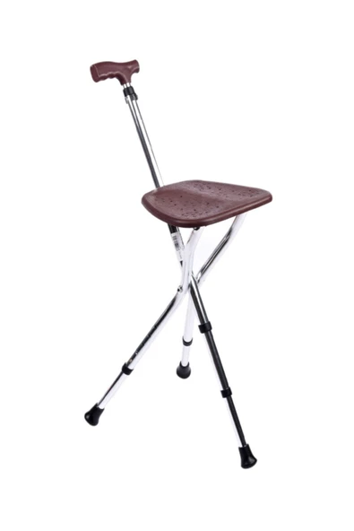 medikaltec Oturaklı Baston Yüksekliği Ayarlanır - Resim 2