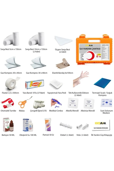 gezgindüş Ilk Yardım Ecza Dolabı Ilk Yardım Seti Ve Acil Müdahale Çantası - Resim 2