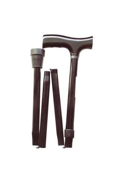 medikaltec Ithal Katlanır Ve Ayarlanabilir Baston Kahverengi ürün görseli