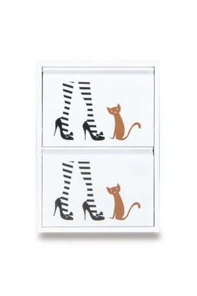 medikaltec 2’li Metal Ayakkabılık (Beyaz-Çizme) | Dar Alanlar İçin Akıllı Çözüm ürün görseli