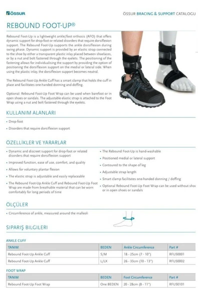 medikaltec Rebound Foot-Up Düşük Ayak Bilekliği-Ayakkabı LARGE/XLARGE - 3