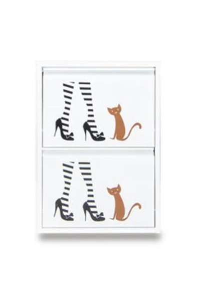 medikaltec 2’li Metal Ayakkabılık (Beyaz-Çizme) | Dar Alanlar İçin Akıllı Çözüm - Resim 2