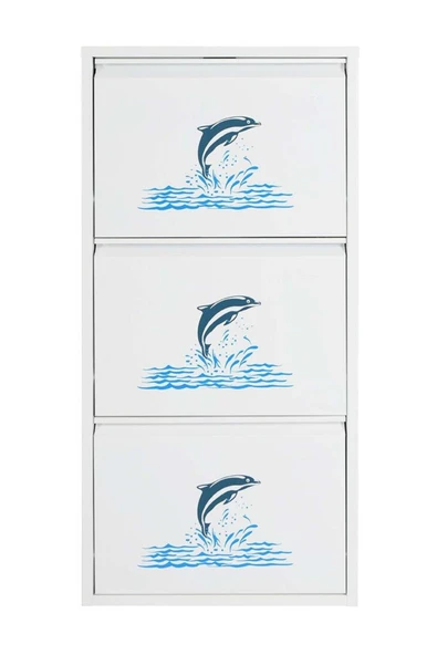 medikaltec 3’lü Metal Ayakkabılık (Beyaz-Yunus) | Kolay Kurulum, Dayanıklı Yapı ürün görseli