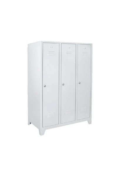 medikaltec 3’lü Soyunma Dolabı | Modern Tasarım ve Geniş İç Hacim ürün görseli
