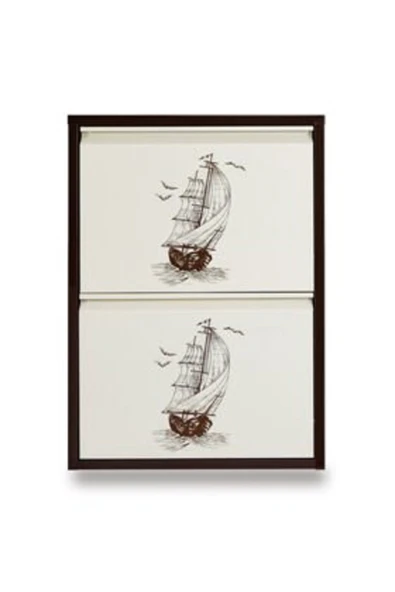 medikaltec 2’li Metal Ayakkabılık (Kahve-Krem-Gemi) | Günlük Kullanım İçin İdeal - Resim 2