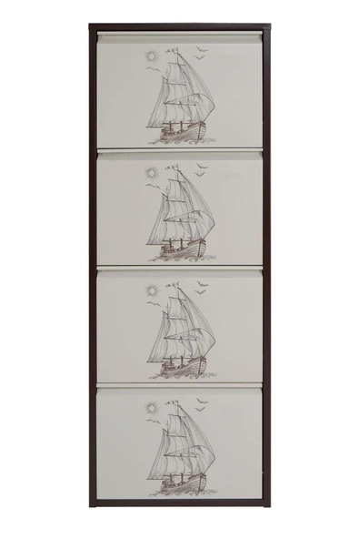 medikaltec 4’lü Metal Ayakkabılık (Kahve-Krem-Gemi) | Dar Alanlar İçin Akıllı Çözüm ürün görseli