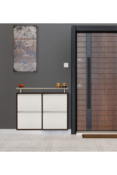 medikaltec 2+2 Metal Ayakkabılık (Kahve-Krem) | Günlük Kullanım İçin İdeal - Resim 2