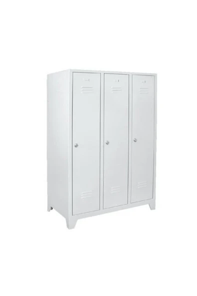 medikaltec 3’lü Soyunma Dolabı | Modern Tasarım ve Geniş İç Hacim - Resim 2