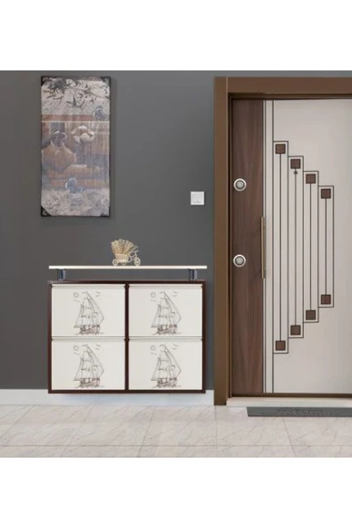 medikaltec 2+2 Metal Ayakkabılık (Kahve-Krem-Gemi) | Dar Alanlar İçin Akıllı Çözüm ürün görseli