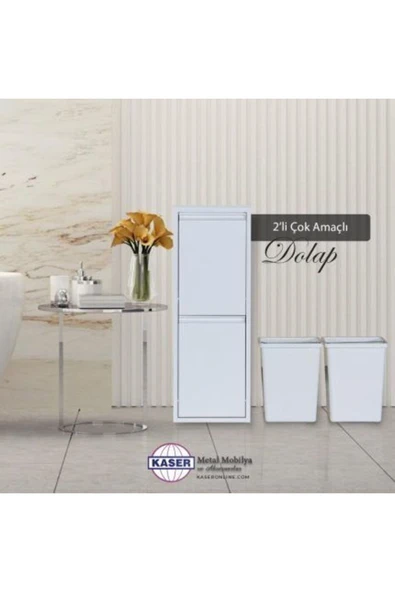 medikaltec Çok Amaçlı Dolap Beyaz 2’li | Ev ve Ofisler İçin Uygun Seçim - Resim 3