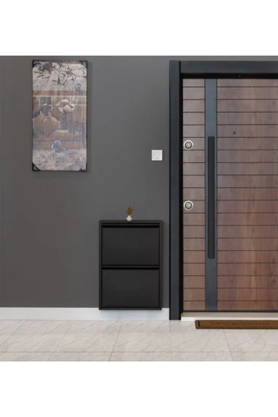 medikaltec 2’li Metal Ayakkabılık (Siyah) | Fonksiyonel ve Estetik Görünüm ürün görseli