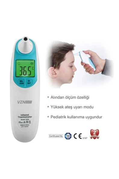 VZN Alın Ve Kulak Için Temazsız Ateş Ölçer - Resim 3