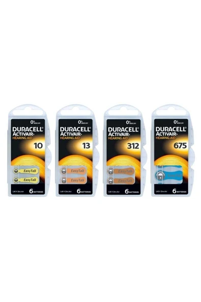 Duracell İşitme Cihazı Pilleri 675 Numara ürün görseli