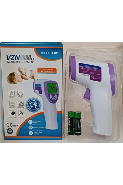 MEDITERIAN Vzn Temassız Ateş Ölçer Kızılötesi Temassız Ateş Ölçer - Resim 2