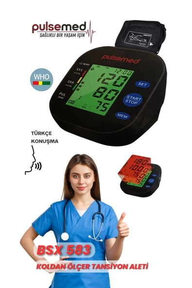 MEDITERIAN Kol Konuşan Tansiyon Aleti Pilli Dijital - Resim 2