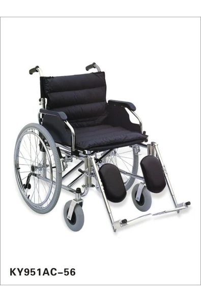 MEDİKALCİM Pulsemed Çelik Tekerlekli Sandalye KY951AC-56 ürün görseli 1